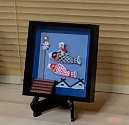 鯉のぼりの押絵